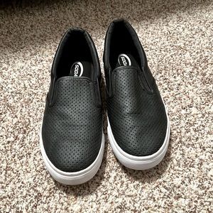 Black Slip-ons